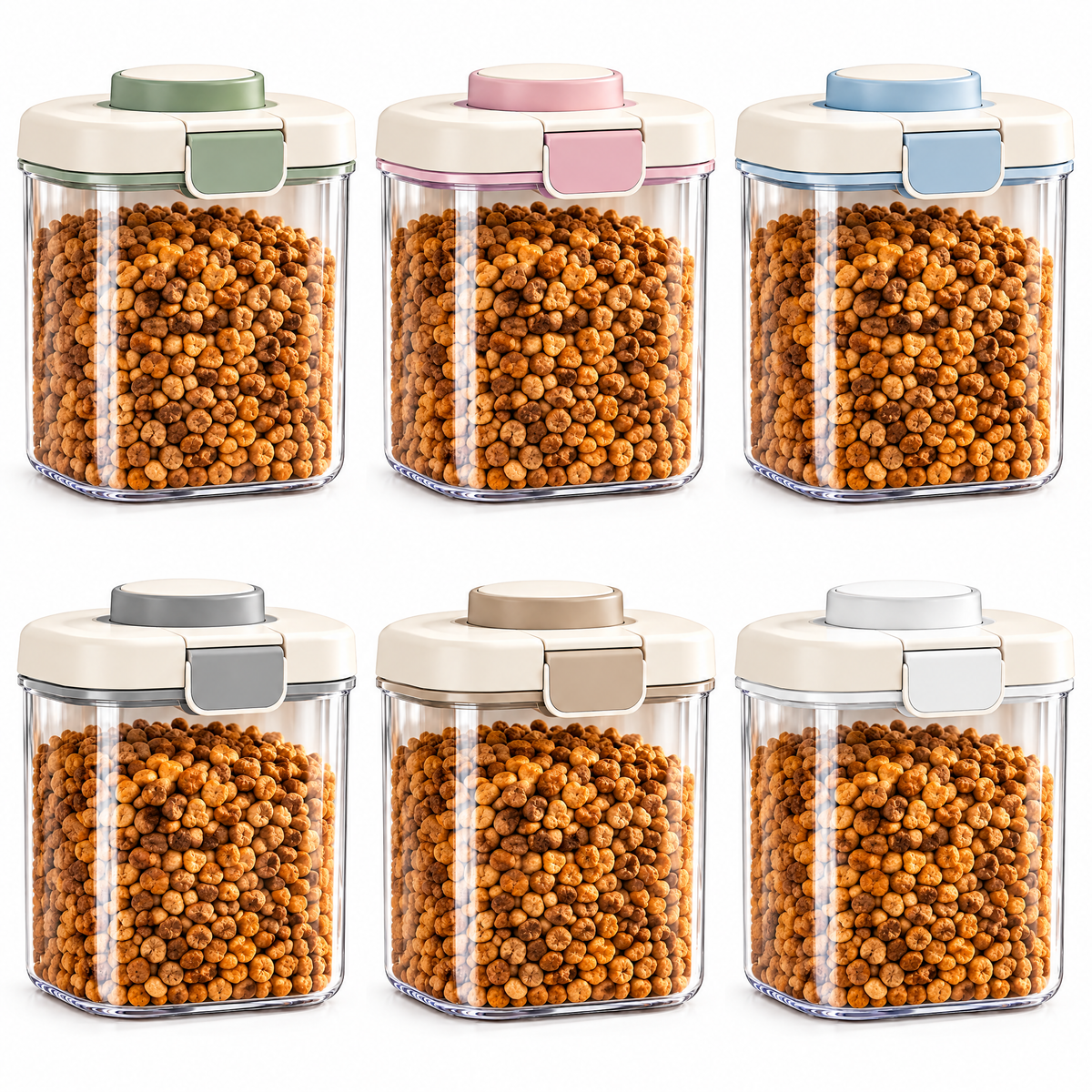helvenna™ Airtight Cat Food Storage Canister