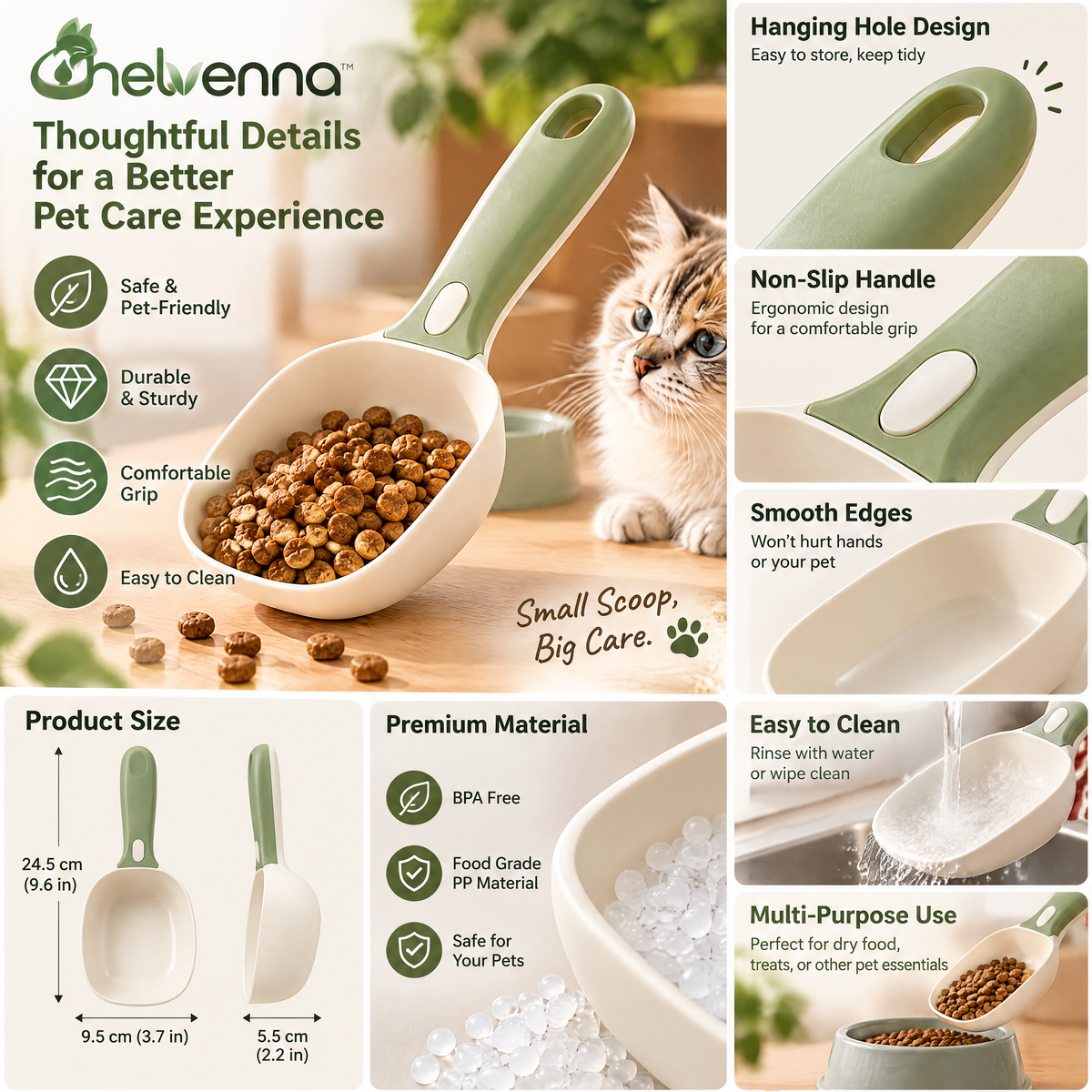 helvenna™ Cat Food Measuring Scoop