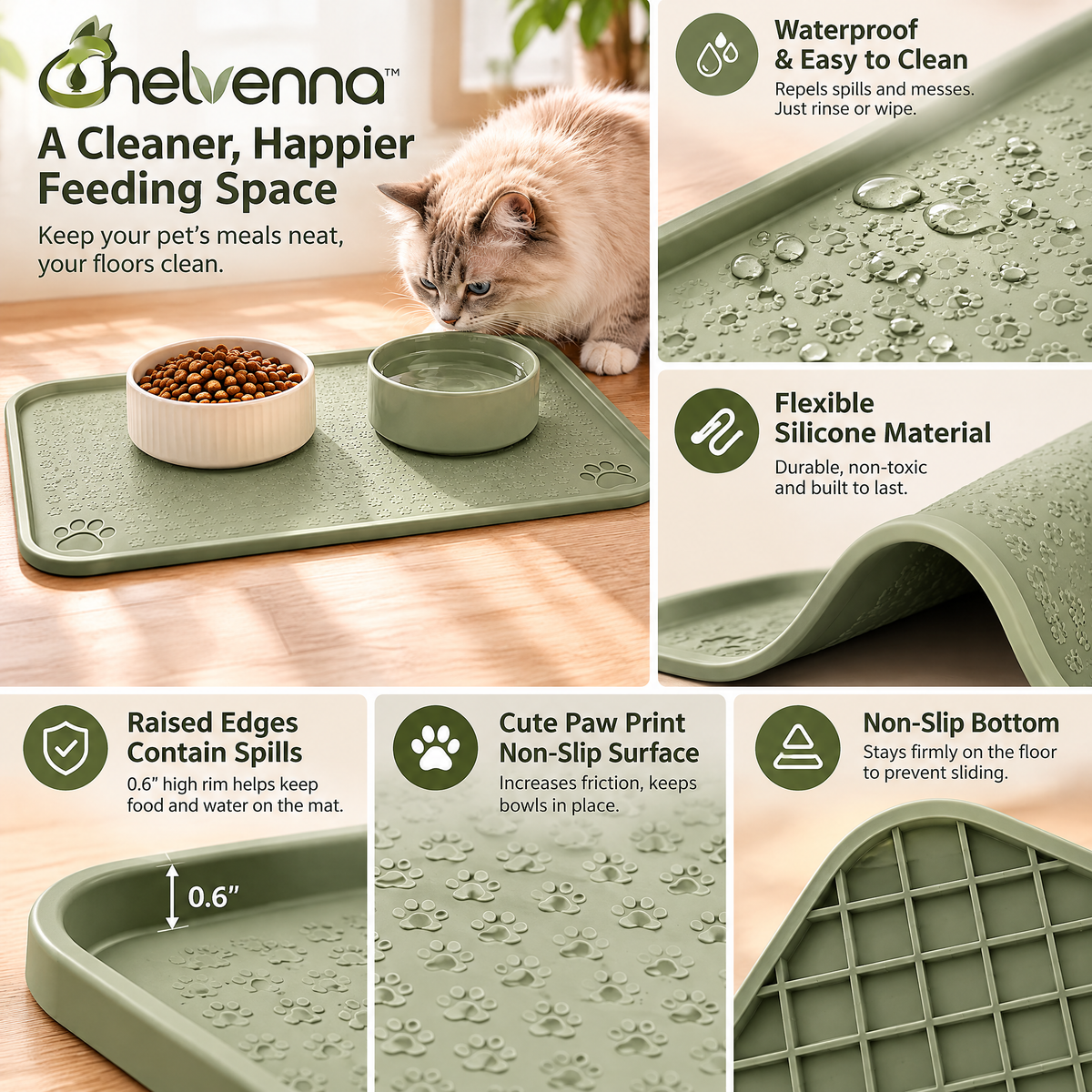 helvenna™ Silicone Cat Feeding Mat