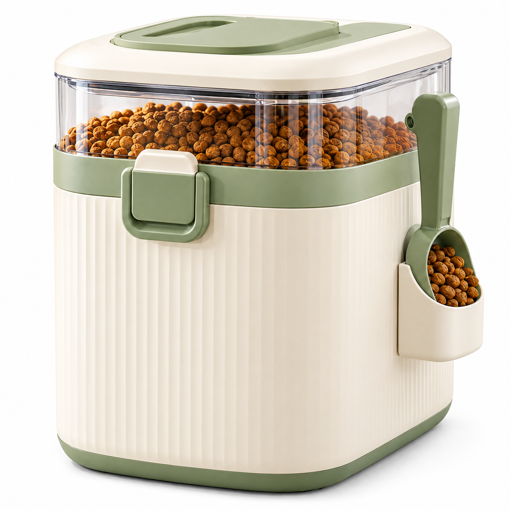 helvenna™ Rolling Cat Food Storage Bin