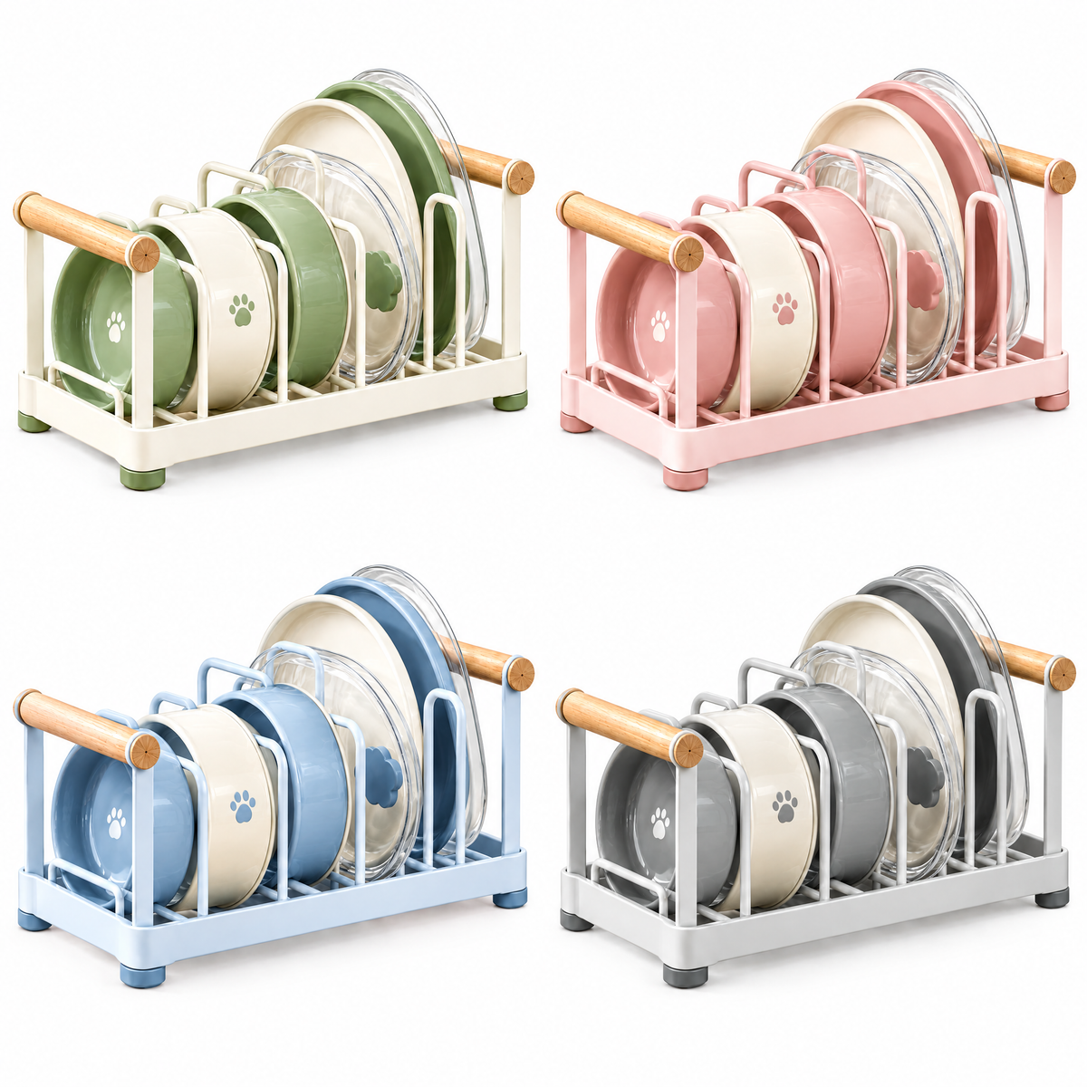 helvenna™ Cat Bowl Storage & Drying Rack