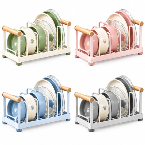 helvenna™ Cat Bowl Storage & Drying Rack