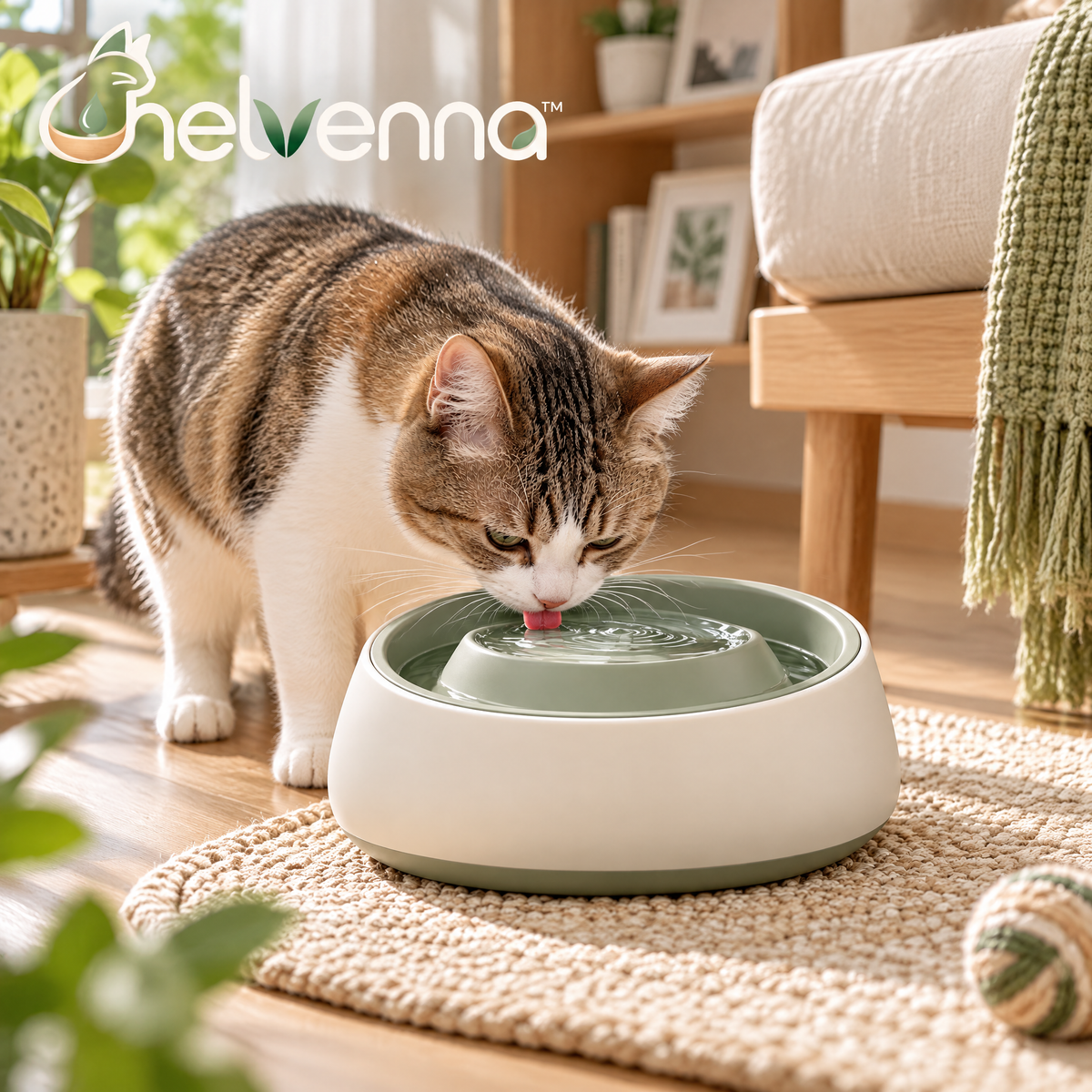 helvenna™ Anti-Splash Cat Water Bowl