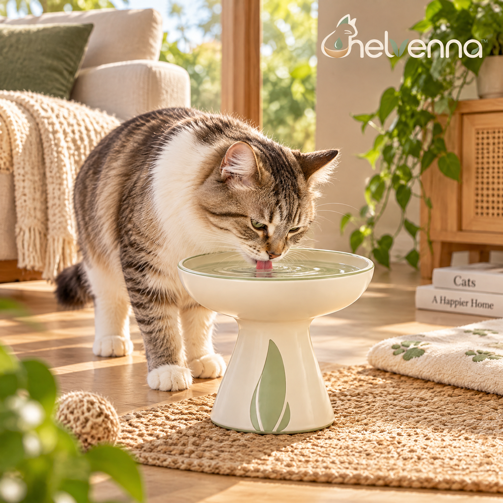 helvenna™ Elevated Cat Water Bowl