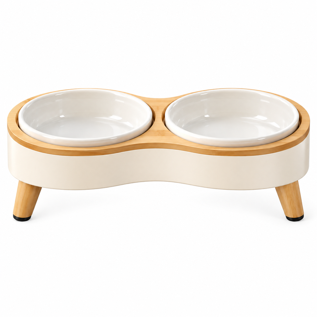 helvenna™ Double Cat Water Bowl Stand