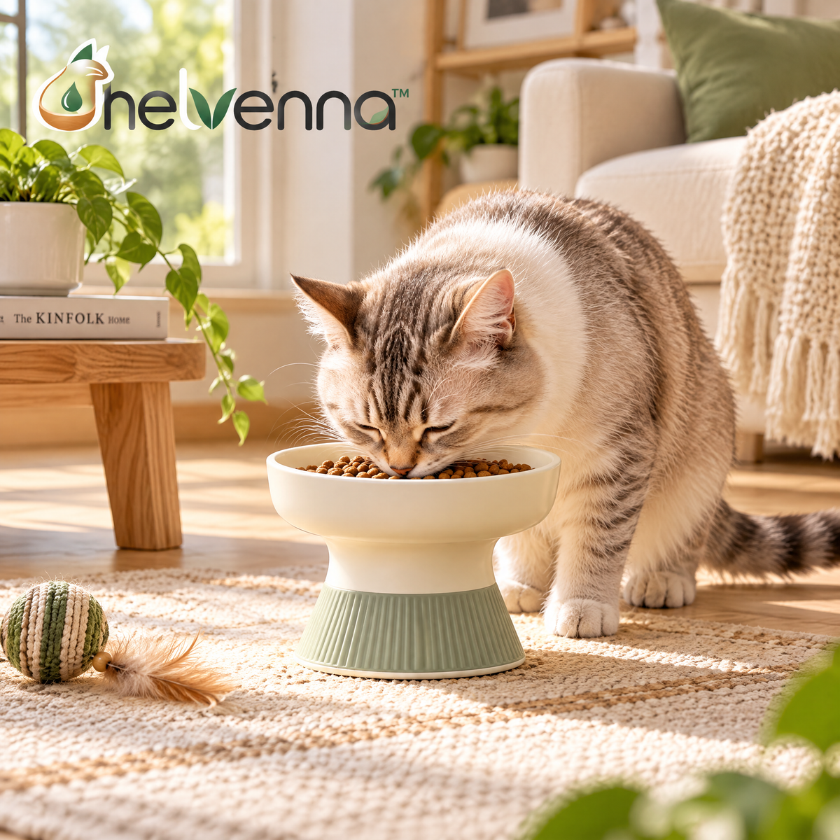 helvenna™ Elevated Cat Food Bowl