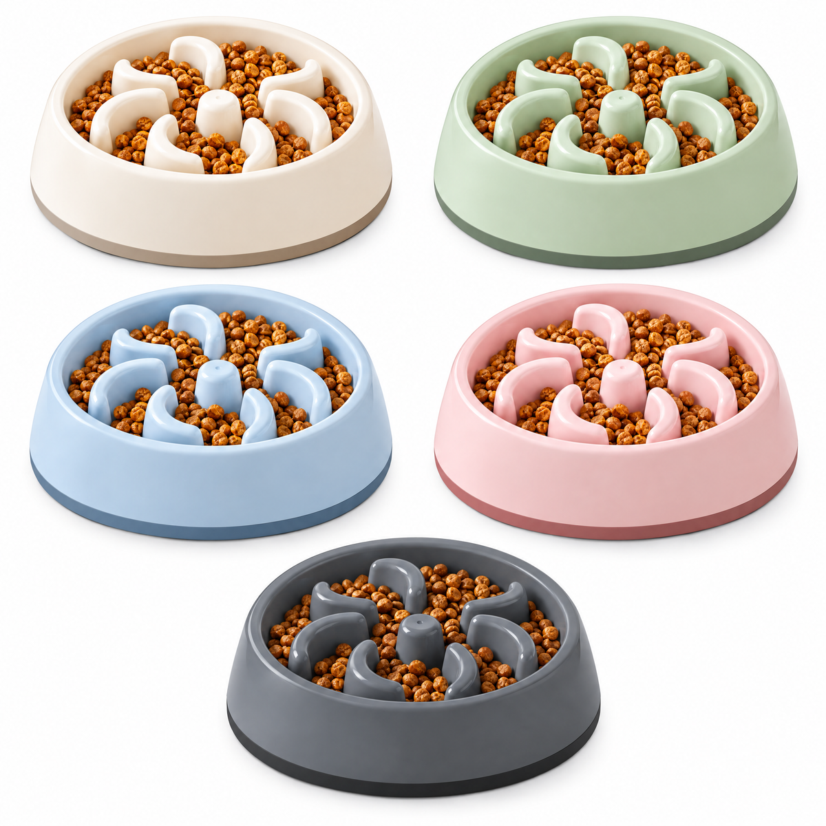 helvenna™ Slow Feeder Cat Bowl